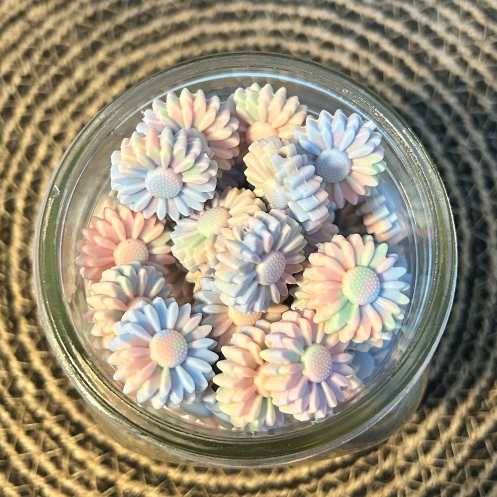 Multi Color Sunflower Silicone Focal Bead